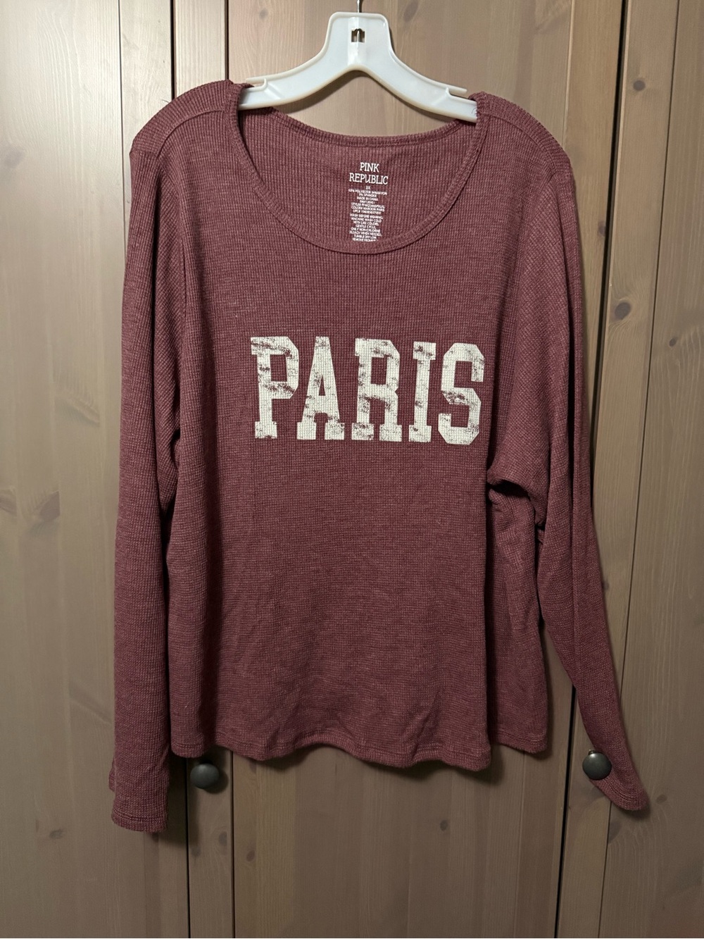 Pink Republic Women's Paris Long-Sleeve Top - Dusty Mauve